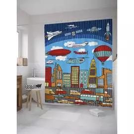 Шторка-занавеска для ванной JOYARTY