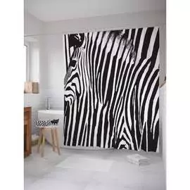 Шторка-занавеска для ванной JOYARTY Взгляд зебры sc_12964