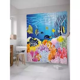 Шторка-занавеска для ванной JOYARTY