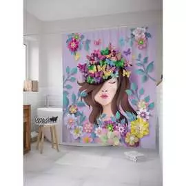 Шторка-занавеска для ванной JOYARTY