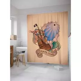 Шторка-занавеска для ванной JOYARTY