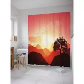 Шторка-занавеска для ванной JOYARTY