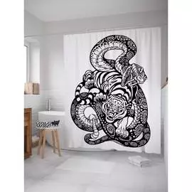 Шторка-занавеска для ванной JOYARTY