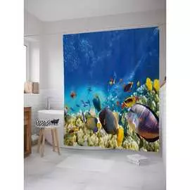 Шторка-занавеска для ванной JOYARTY