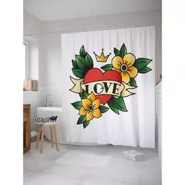 Шторка-занавеска для ванной JOYARTY