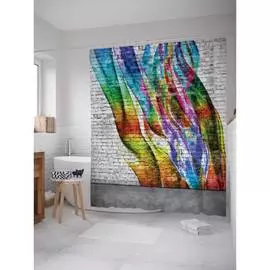 Шторка-занавеска для ванной JOYARTY