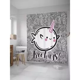 Шторка-занавеска для ванной JOYARTY