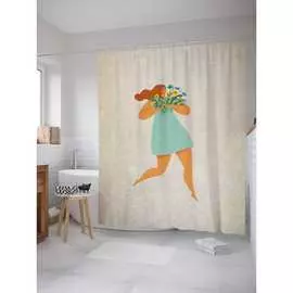 Шторка-занавеска для ванной JOYARTY