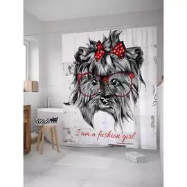 Шторка-занавеска для ванной JOYARTY