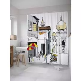 Шторка-занавеска для ванной JOYARTY