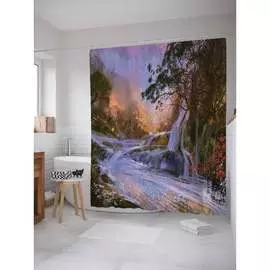 Шторка-занавеска для ванной JOYARTY