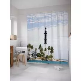 Шторка-занавеска для ванной JOYARTY