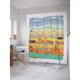 Шторка-занавеска для ванной JOYARTY