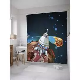 Шторка-занавеска для ванной JOYARTY