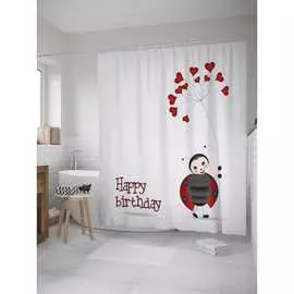 Шторка-занавеска для ванной JOYARTY