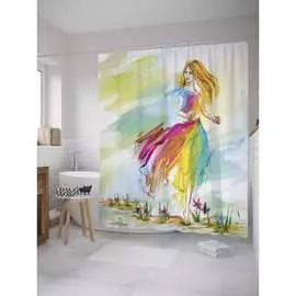 Шторка-занавеска для ванной JOYARTY