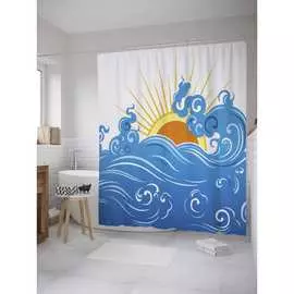 Шторка-занавеска для ванной JOYARTY