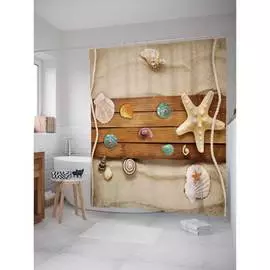 Шторка-занавеска для ванной JOYARTY