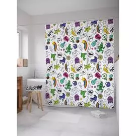 Шторка-занавеска для ванной JOYARTY