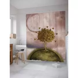 Шторка-занавеска для ванной JOYARTY