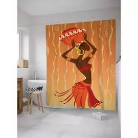 Шторка-занавеска для ванной JOYARTY