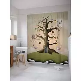 Шторка-занавеска для ванной JOYARTY