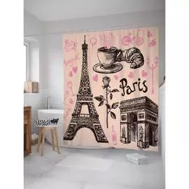 Шторка-занавеска для ванной JOYARTY