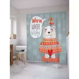 Шторка-занавеска для ванной JOYARTY