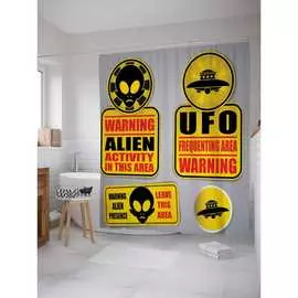 Шторка-занавеска для ванной JOYARTY