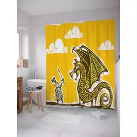 Шторка-занавеска для ванной JOYARTY