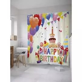 Шторка-занавеска для ванной JOYARTY