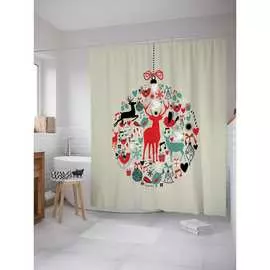 Шторка-занавеска для ванной JOYARTY