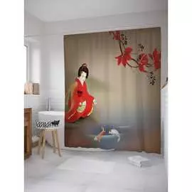 Шторка-занавеска для ванной JOYARTY