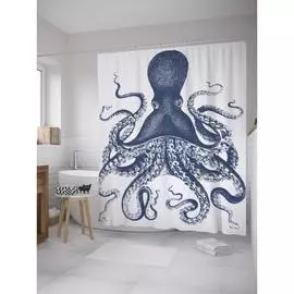 Шторка-занавеска для ванной JOYARTY