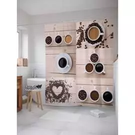 Шторка-занавеска для ванной JOYARTY