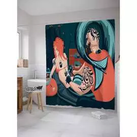 Шторка-занавеска для ванной JOYARTY