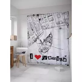 Шторка-занавеска для ванной JOYARTY