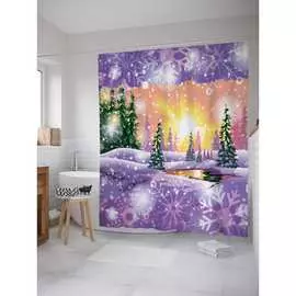 Шторка-занавеска для ванной JOYARTY