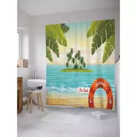 Шторка-занавеска для ванной JOYARTY