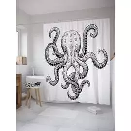 Шторка-занавеска для ванной JOYARTY