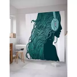 Шторка-занавеска для ванной JOYARTY