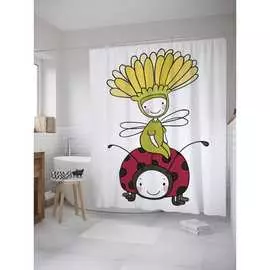 Шторка-занавеска для ванной JOYARTY