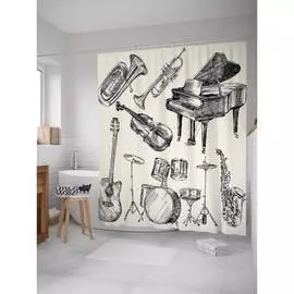 Шторка-занавеска для ванной JOYARTY