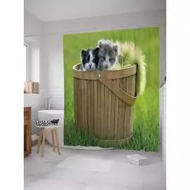 Шторка-занавеска для ванной JOYARTY