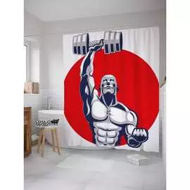 Шторка-занавеска для ванной JOYARTY