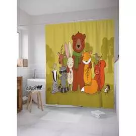 Шторка-занавеска для ванной JOYARTY