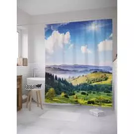 Шторка-занавеска для ванной JOYARTY