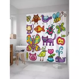 Шторка-занавеска для ванной JOYARTY