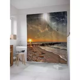 Шторка-занавеска для ванной JOYARTY