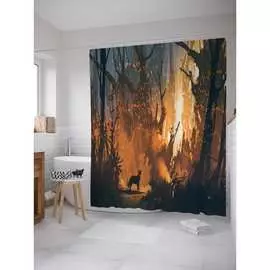 Шторка-занавеска для ванной JOYARTY